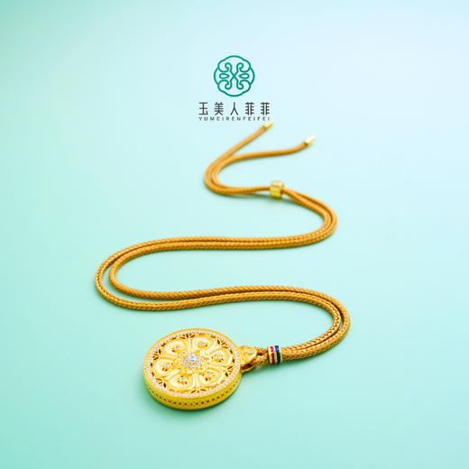 足银吊坠-六字真言吊坠 商品图0