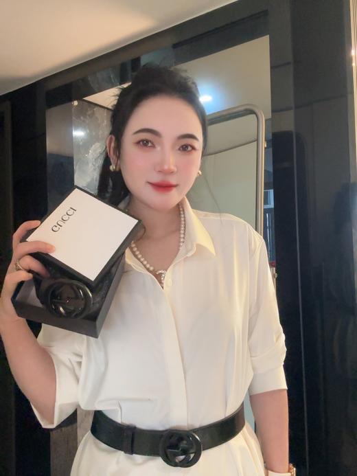 古家Logo 皮革皮带 印花腰带男女同款 商品图6