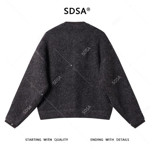 8809SDSA秋冬新款痞帅男装港风缝线纽扣开衫圆领毛衣百搭慵懒风针织衫 商品图5