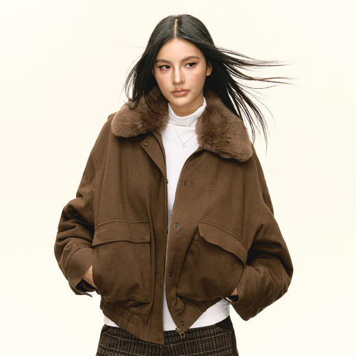 Ariseism 美式复古棉服冬季新款加厚保暖外套 商品图0