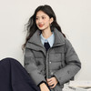 【10/29新品】熙世界灰色珠片绣短款羽绒服女冬2025新款千金风保暖立领鸭绒外套 商品缩略图4