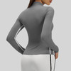 跃牌【瑜堂系列】线感瑜伽服女秋冬运动上衣修身显瘦立领长袖跑步健身外套JYMW189 商品缩略图2