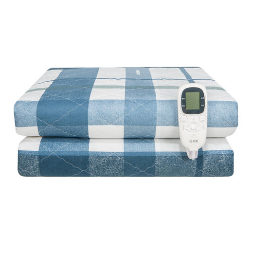 彩虹电热毯（长2.0米*宽1.8米）自动控温特大宽幅双控双温双面纯棉电热毯1535【花色随机】 商品图1