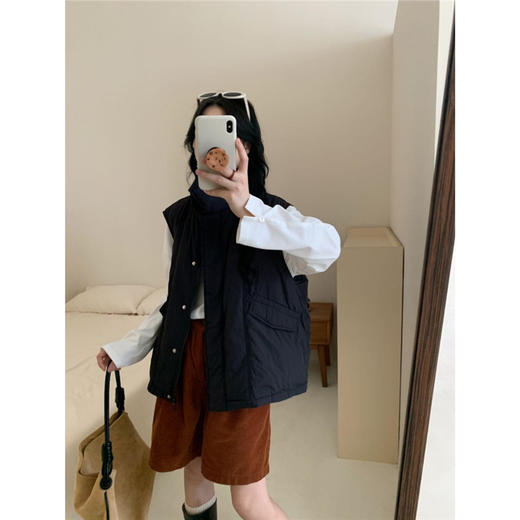 【YW】无忧购秋冬季新款白鸭绒休闲宽松短款马夹羽绒服背心马甲外套女F66（截单后3-5天发货） 商品图4