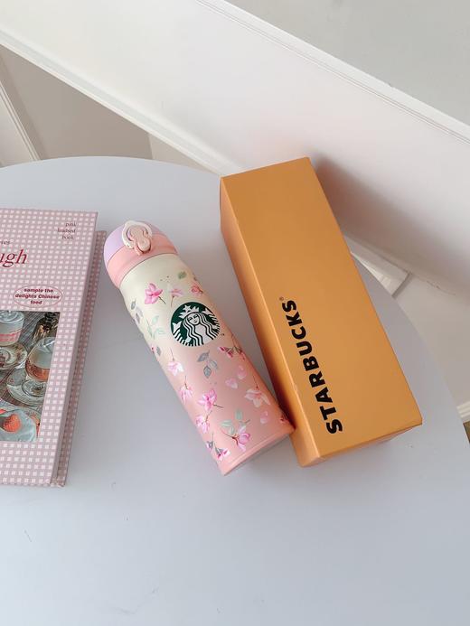 G606星巴克樱花粉渐变直饮杯保温保冷杯 500ml 商品图2