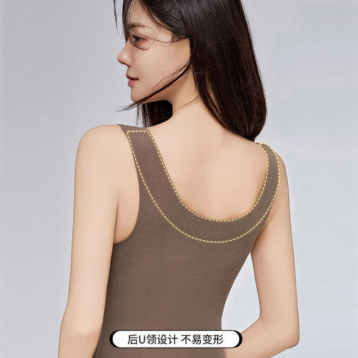 【169元2件】女士秋冬羊毛蚕丝润肤胸垫一体背心冬季打底衣女士保暖背心【FF25811】 商品图1