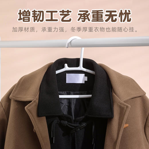 【茶花】成人衣架加厚防滑家用加粗衣服架防变形衣挂晾衣服晒架 商品图1