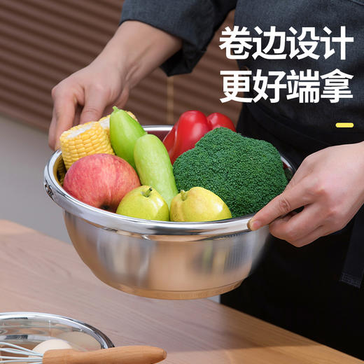 【茶花】甄享不锈钢调料盆20/26/28 商品图4