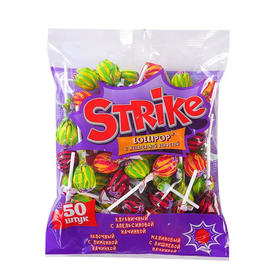 strike树莓柠檬夹心苹果味糖果565g