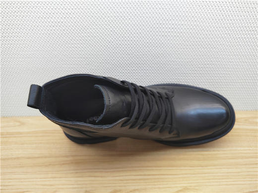豪行秋冬新款12382109纯皮牛皮商务休闲男靴单靴皮靴 商品图3