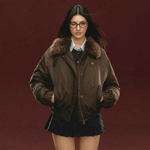Ariseism 美式复古棉服冬季新款加厚保暖外套 商品图1