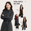 【10/29新品】熙世界廓形宽松长款毛呢大衣女冬季气质优雅棕色纯羊毛双面呢外套 商品缩略图2