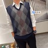 【雅戈尔同款爸爸马甲】加绒加厚  保暖贴心 高密度针织保暖男v领毛衣冬季马甲背心坎肩套头针织衫中老年爸爸装新款新品 商品缩略图4