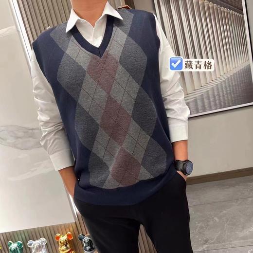 【雅戈尔同款爸爸马甲】加绒加厚  保暖贴心 高密度针织保暖男v领毛衣冬季马甲背心坎肩套头针织衫中老年爸爸装新款新品 商品图4
