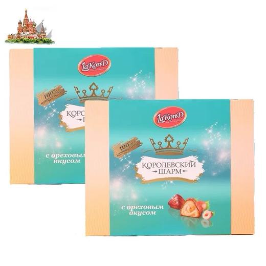 俄罗斯拉迈尔牌皇冠巧克力/牛奶味/巧克力味/榛子味-235g 商品图6