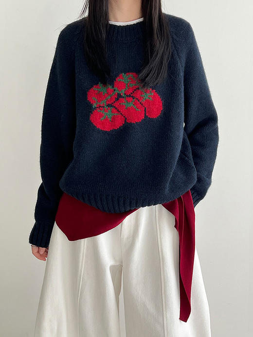 【YW】无忧购韩系减龄番茄圆领针织新款软糯减龄毛衣针织衫11185（截单后3-5天发货） 商品图5