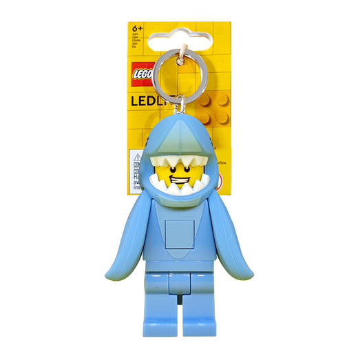 乐高正品发光钥匙扣LED灯鲨鱼人香蕉小猪人幻影忍者忍者积木挂件 一次性包装破损不支持7天无理由 商品图1