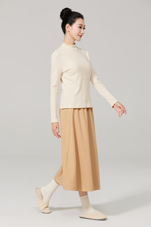 【素道】有机棉女士打底衫(薄款 )  小高领 长袖女士上衣 修身打底衫  秋冬内搭 亲肤舒适 百搭 贴身保暖  [漳州仓] 商品图7