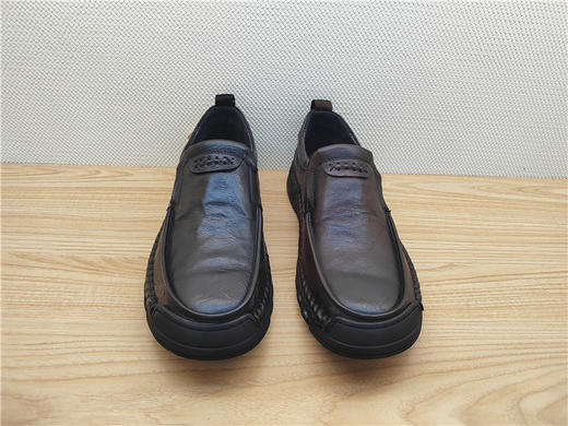 豪行秋冬新款12359265真皮牛皮商务休闲男鞋单鞋皮鞋 商品图0