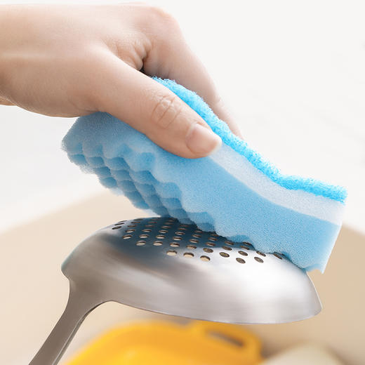 【茶花】波纹海绵百洁布洗碗擦 商品图2