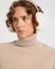 Yves Salomon - EARWARMER MINK AND LEATHER - PAVLOVA - 女装 - 配件 - 奶油色 商品缩略图2