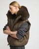 Yves Salomon - VEST MADE WITH LORO PIANA FLANNEL FABRIC/FOX - EARTH - 女装 - 背心 - 咖褐色 商品缩略图4
