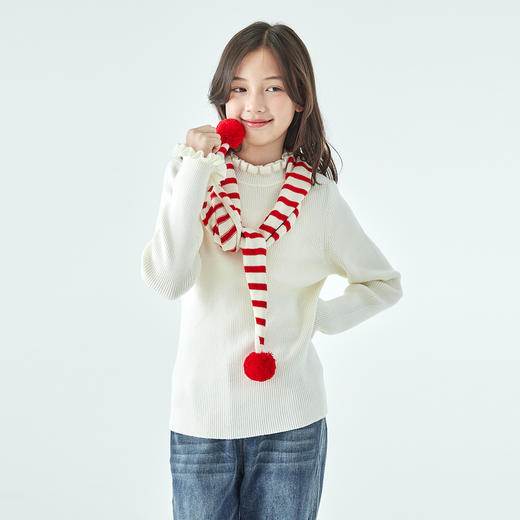 棵初木耳边针织打底衫801K258087CD 商品图3