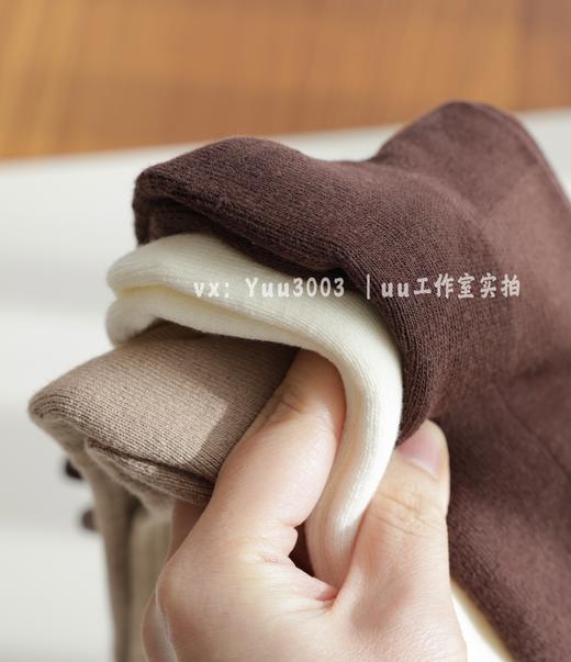 好袜子lu家无差，无缝无骨袜头，厚实毛巾底高筒袜，冬季运动瑜伽地板袜。 商品图4