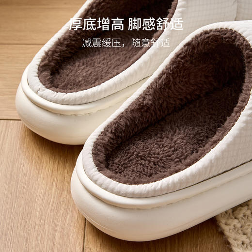 【小来】粉丝专享🧧【LIDANI 防水防污情侣棉拖】五色可选，35-44码可穿，情侣同款，格纹鞋面，柔软触感，防滑耐磨，脚底柔软 商品图2