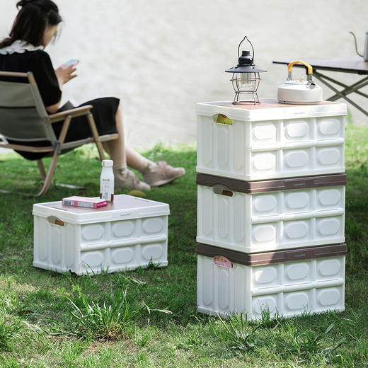 【茶花】折叠收纳箱露营箱车载收纳箱 商品图9