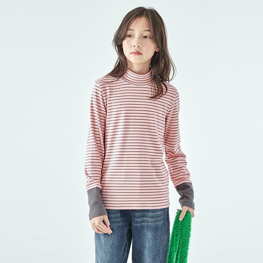 棵初条纹拼色打底衫806K258084CD 商品图6