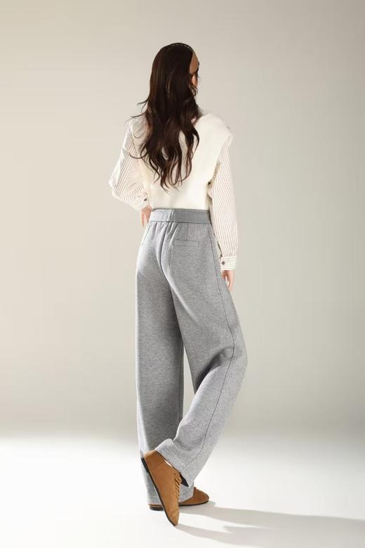 LS竹纤维女士醋酸羊毛直筒裤1687 商品图5