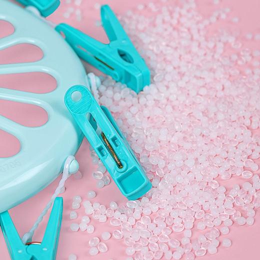 【茶花】多夹子晾衣夹9个夹头可旋转便携 商品图1