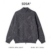 257108SDSA男士秋冬新款痞帅男装潮牌撞色立领拉链针织衫百搭开衫毛衣 商品缩略图1