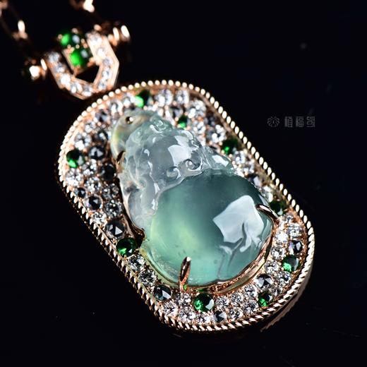 【福满心足】玻璃种翡翠貔貅项链-GZ12210051 商品图5