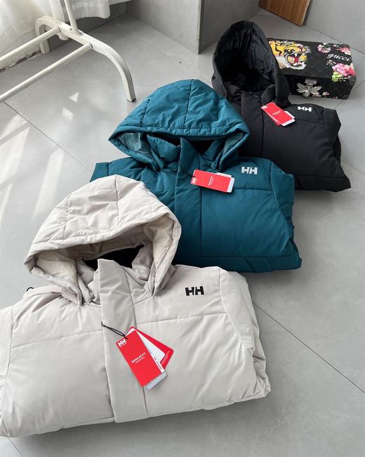 G619海丽汉森2024新冬款纯色简约男女同款连帽羽绒服 商品图1