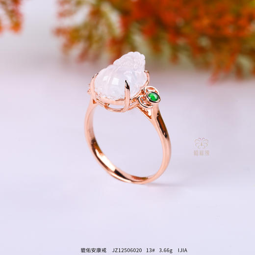 【好运来】玻璃种翡翠貔貅戒指-JZ12506020 商品图5