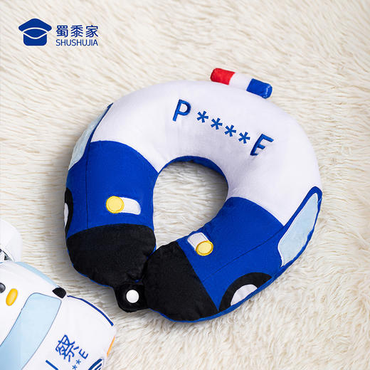 【J车毛绒u形枕】儿童毛绒玩具创意办公午睡枕便携差旅车载颈枕 商品图8