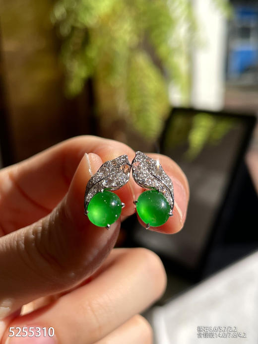 5255310，蛋面耳钉。具体价格微信咨询 商品图3
