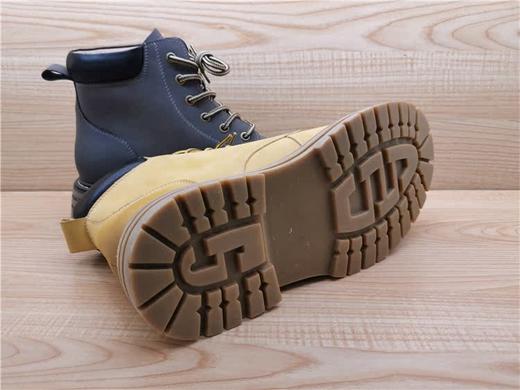 豪行冬季新款正品真皮马丁靴休闲舒适高帮系带男单靴12451070 商品图4