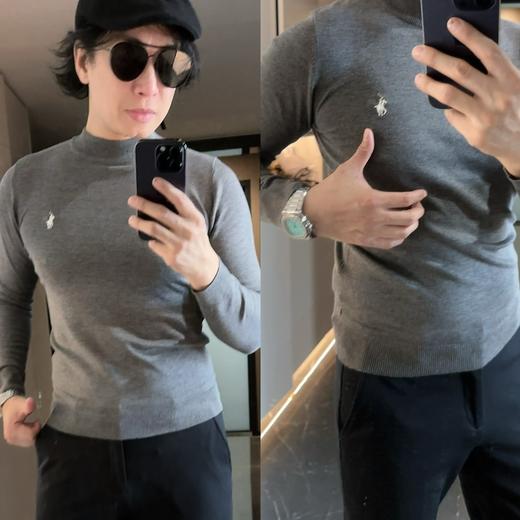 拉家　长绒棉薄纯棉春秋空调柔软内搭亲肤针织衫 商品图8