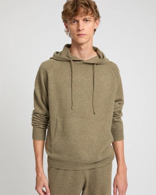 Yves Salomon - HOODIE KNITWEAR - CARDAMONE - 男装 - 针织衫 - 豆蔻绿 商品图4