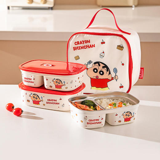 摩登主妇蜡笔小新316L不锈钢保温饭盒上班族2025新款便当盒 商品图0