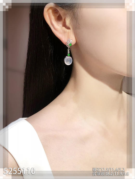 5255110，蛋面耳坠。具体价格微信咨询 商品图4
