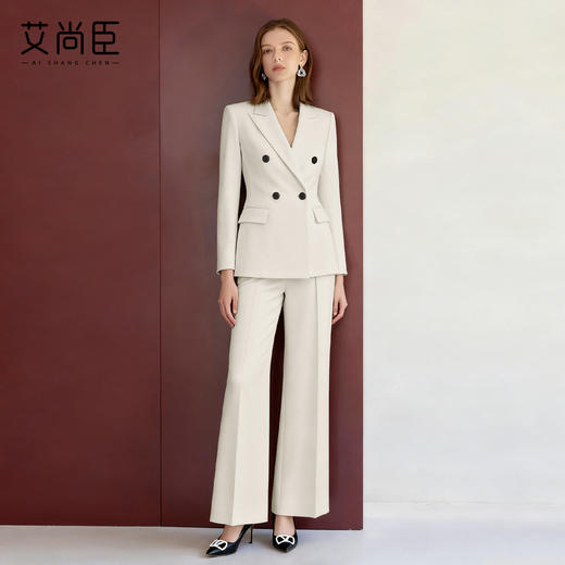 艾尚臣复古西装套装女高级感秋冬马甲职业装上班通勤穿搭西服正装 商品图0
