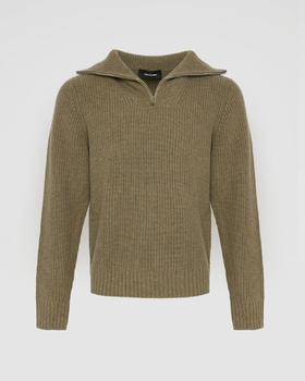 Yves Salomon - PULLOVER KNITWEAR - CARDAMONE - 男装 - 针织衫 - 豆蔻绿