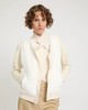 Yves Salomon - VEST MERINOS KNITWEAR/MINK - IVOIRE - 女装 - 背心 - 象牙白 商品缩略图3