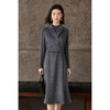 羊毛羊绒背心连衣裙 手感软糯 上身锁温 优雅通勤极简 米思阳2025冬季新款无袖西装领鱼尾背心裙5161 商品缩略图6