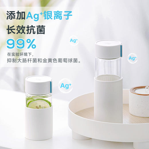 【茶花】玻璃水杯男玻璃杯便携咖啡杯极简随行杯 商品图1