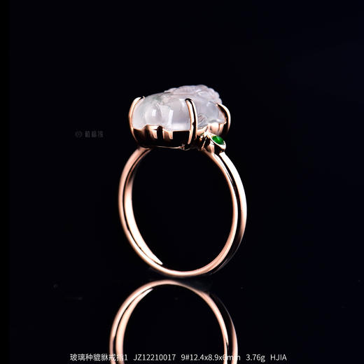 【好运来】玻璃种翡翠貔貅戒-JZ12210017 商品图0